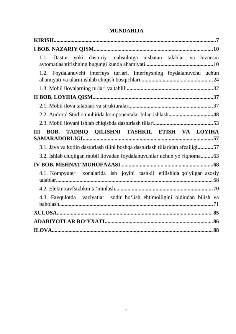 Onlayn web sayt kurs ishi 1