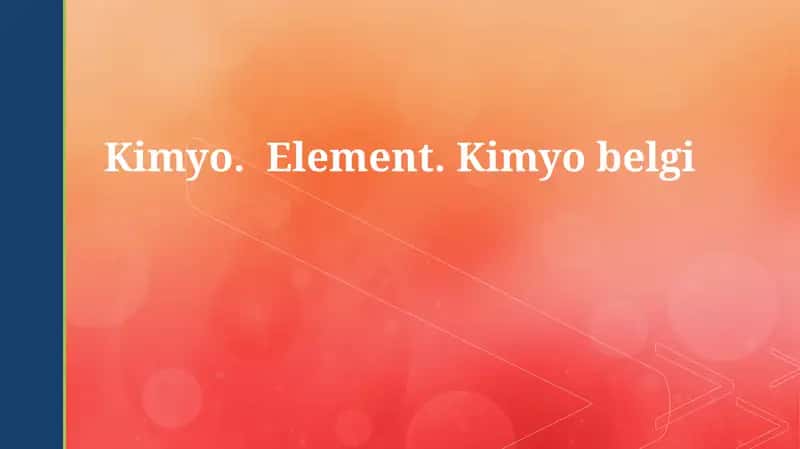 Kimyo 1