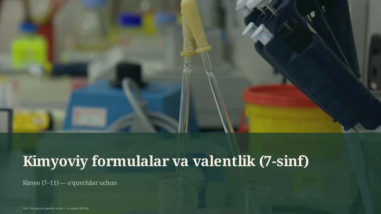 Kimyoviy formulalar va valentlik (7-sinf) 1