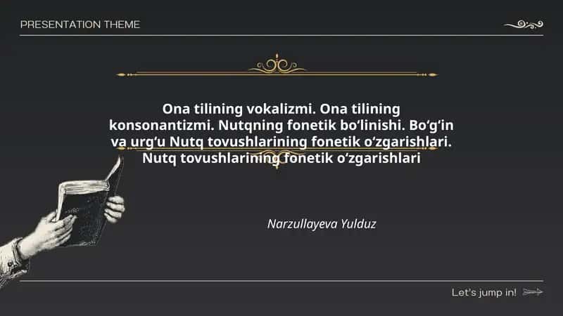 Ona tilining vokalizmi 1