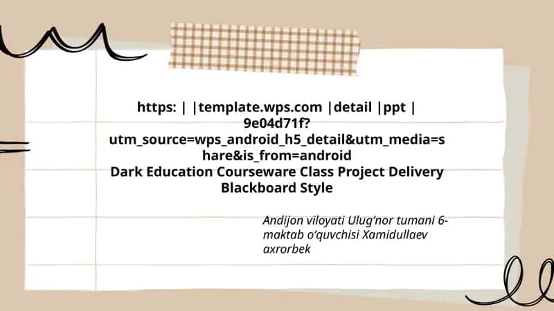 Dark Education Courseware Class Project Delivery Blackboard Style 1