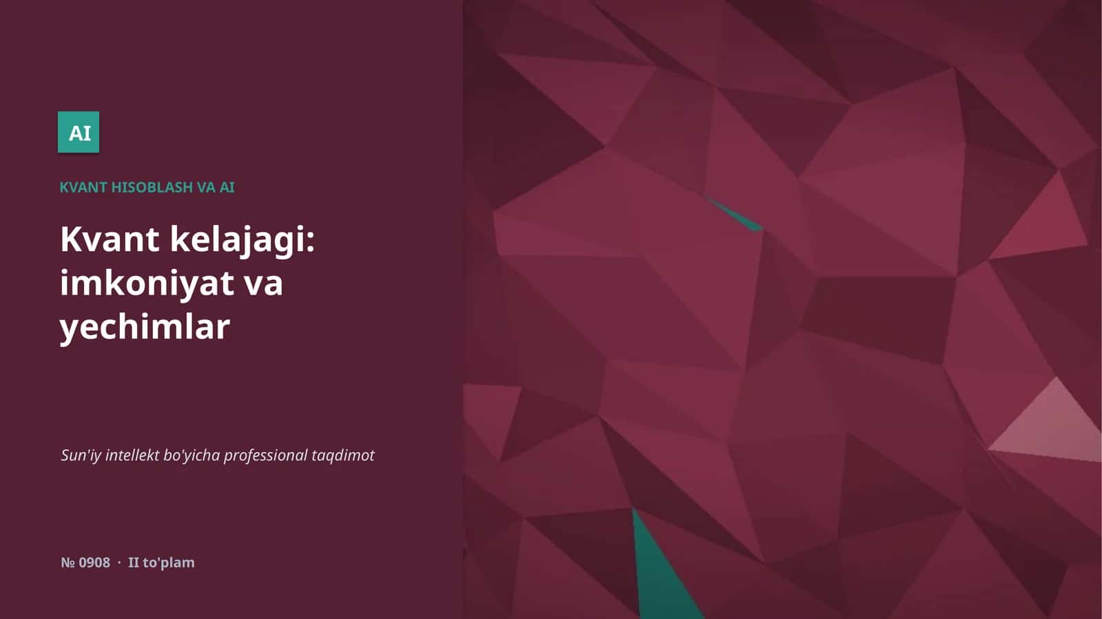 Kvant hisoblash va AI 1