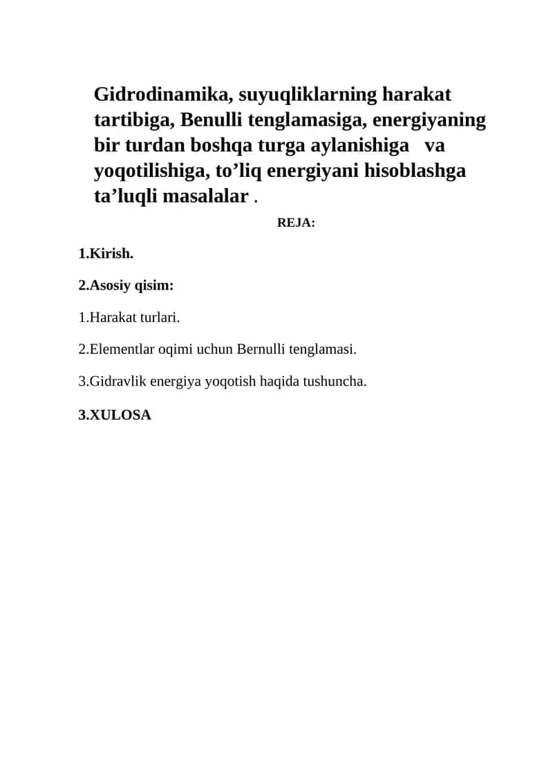 Gidrodinamika 1