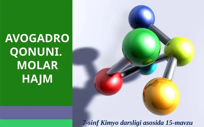 AVOGADRO QONUNI. MOLAR HAJM 1