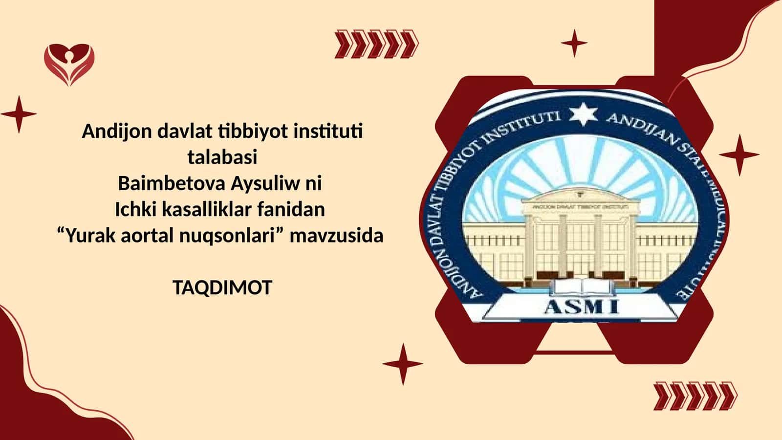 Yurak aortal nuqsonlari 1