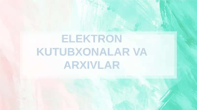 Raqamli kutubxona 1