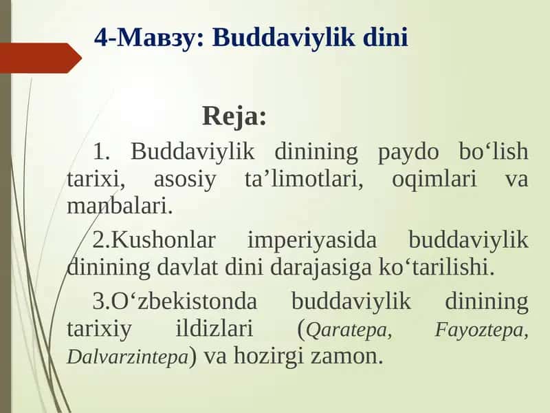 Buddaviylikdininingpaydobo‘lishtarixi 1