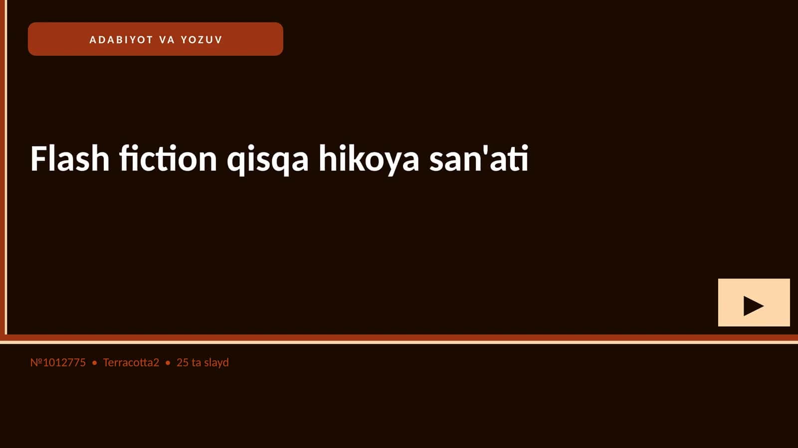 ADABIYOT VA YOZUV 1