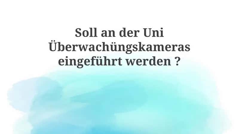 Überwachungskameras an der Universität: Eine umfassende Analyse 1