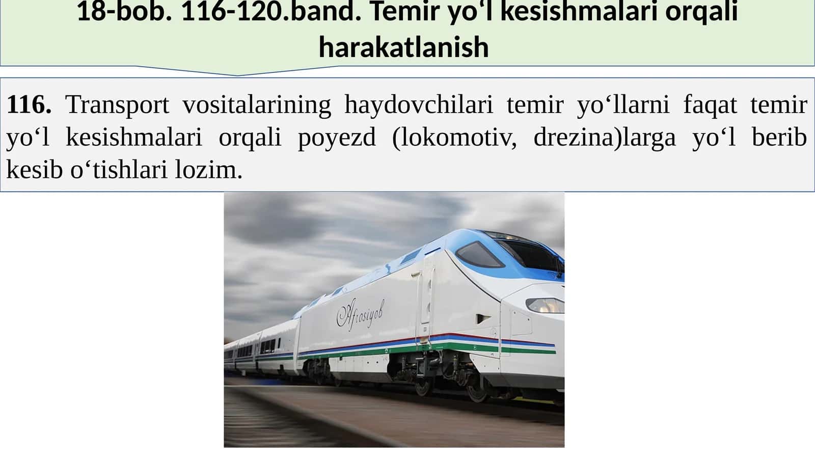 Temiryo‘l kesishmalar 1