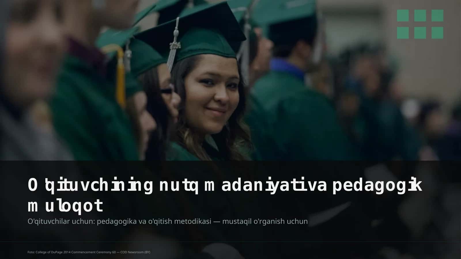 O'qituvchining nutq madaniyati va pedagogik muloqot 1