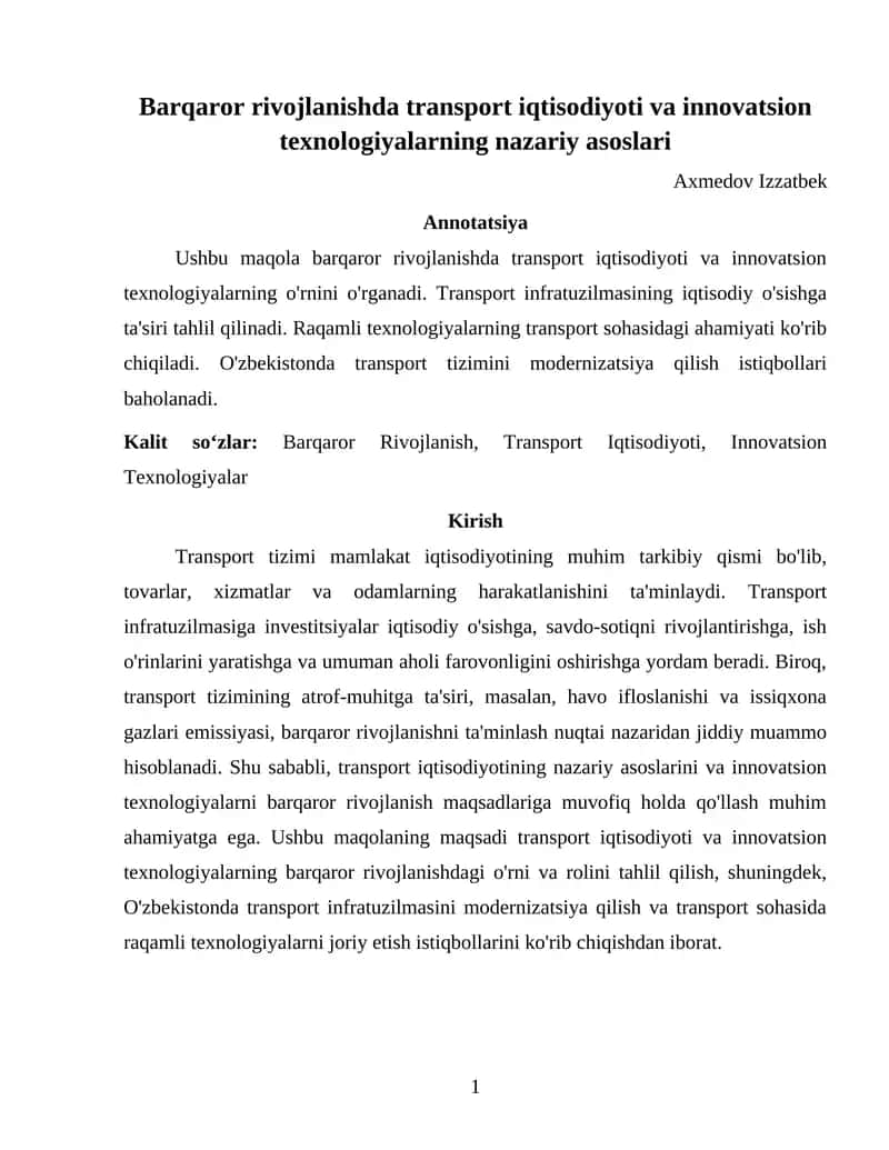 Kurs ishi 1