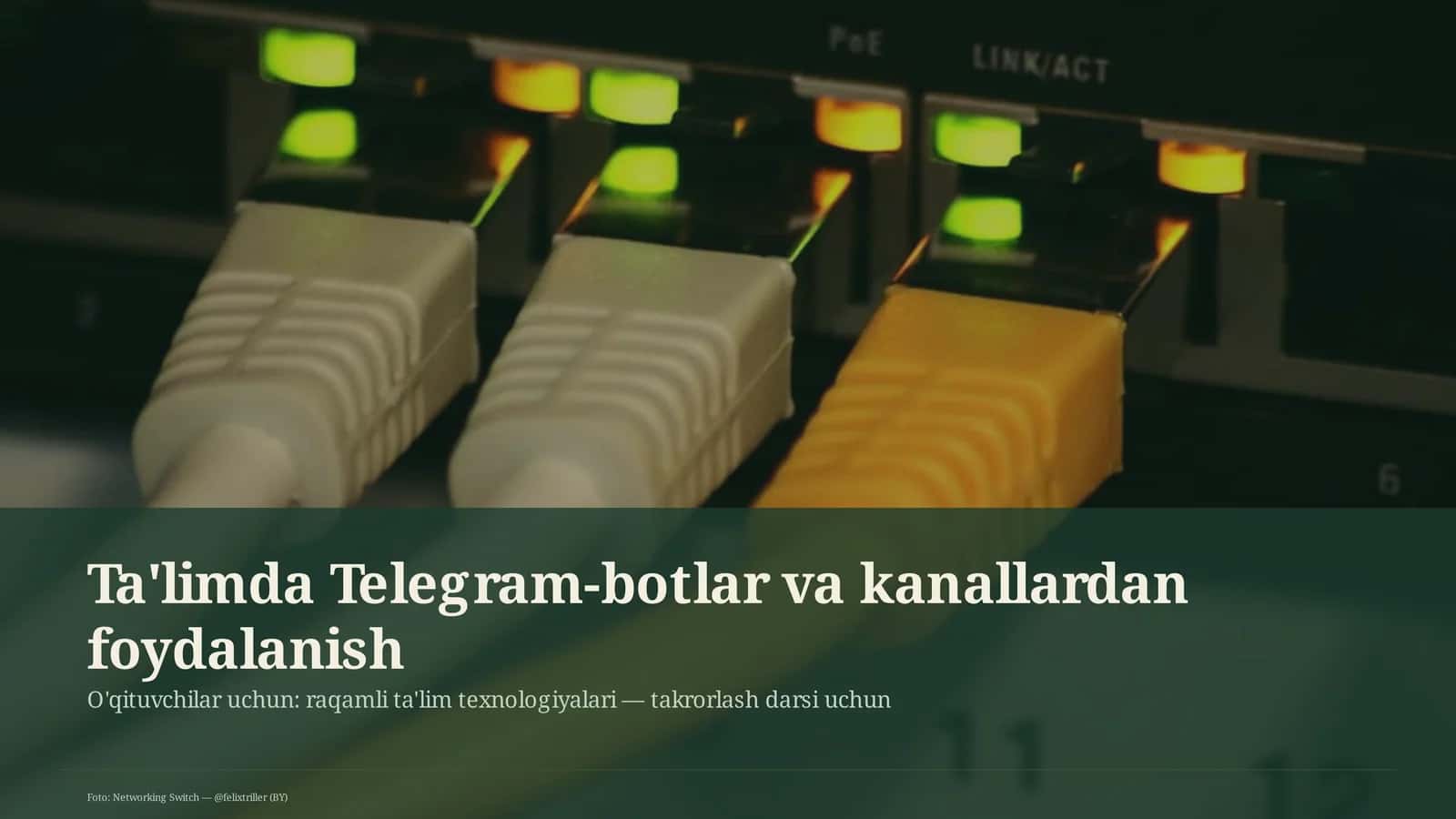 Ta'limda Telegram-botlar va kanallardan foydalanish 1
