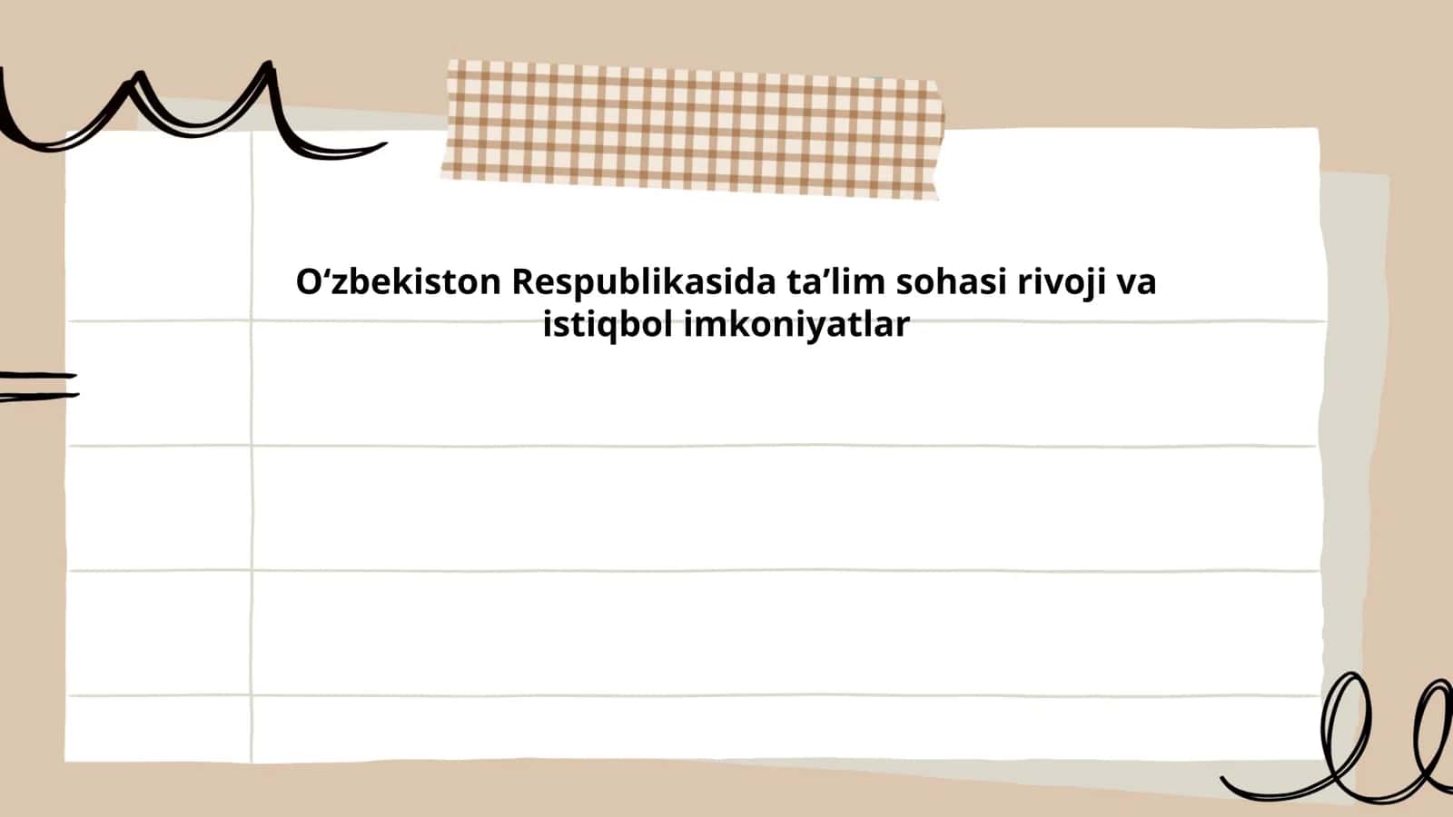 ‘zbekiston Respublikasida ta’lim sohasi rivoji va istiqbol imkoniyatlar 1