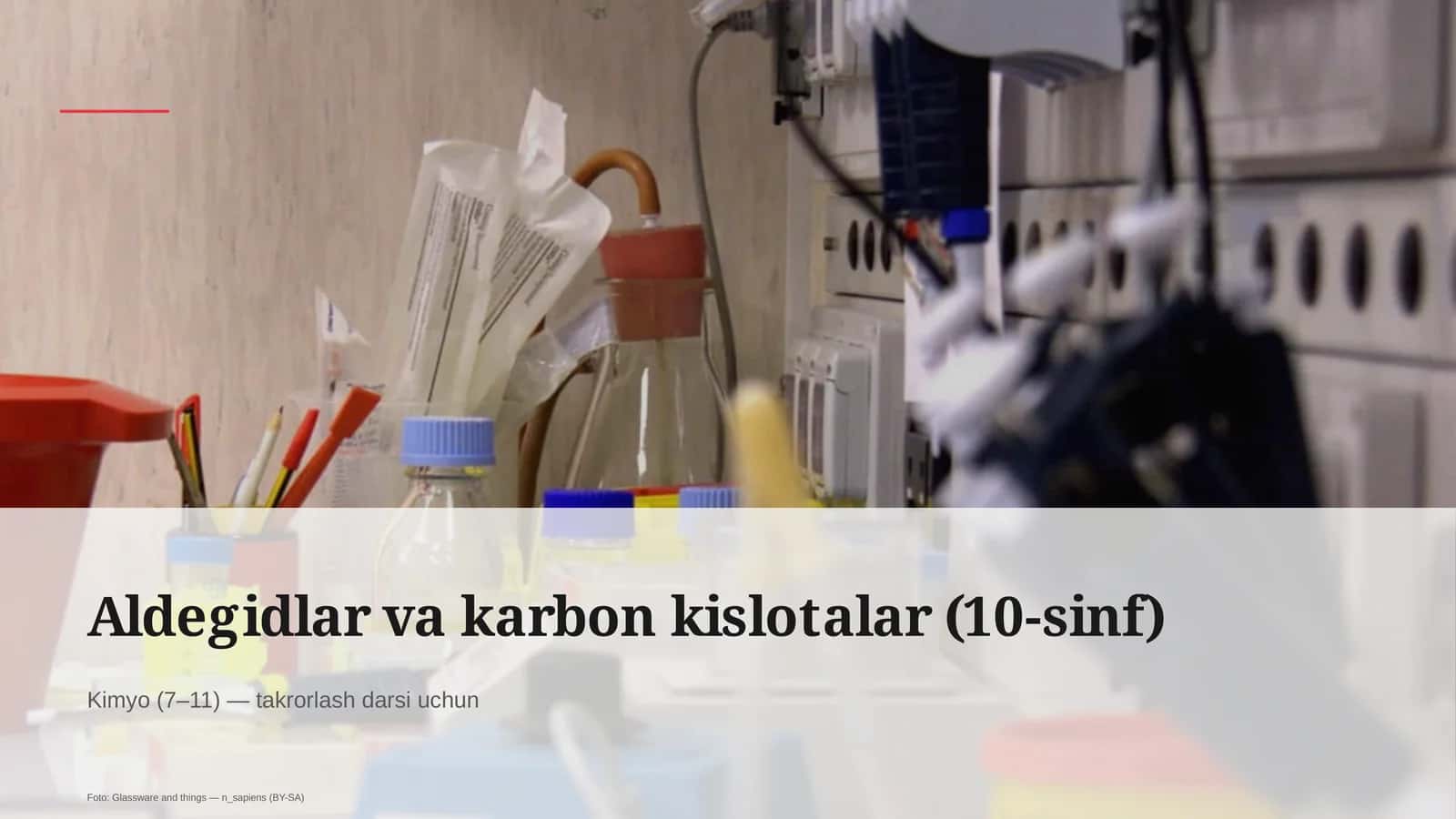 Aldegidlar va karbon kislotalar (10-sinf) 1
