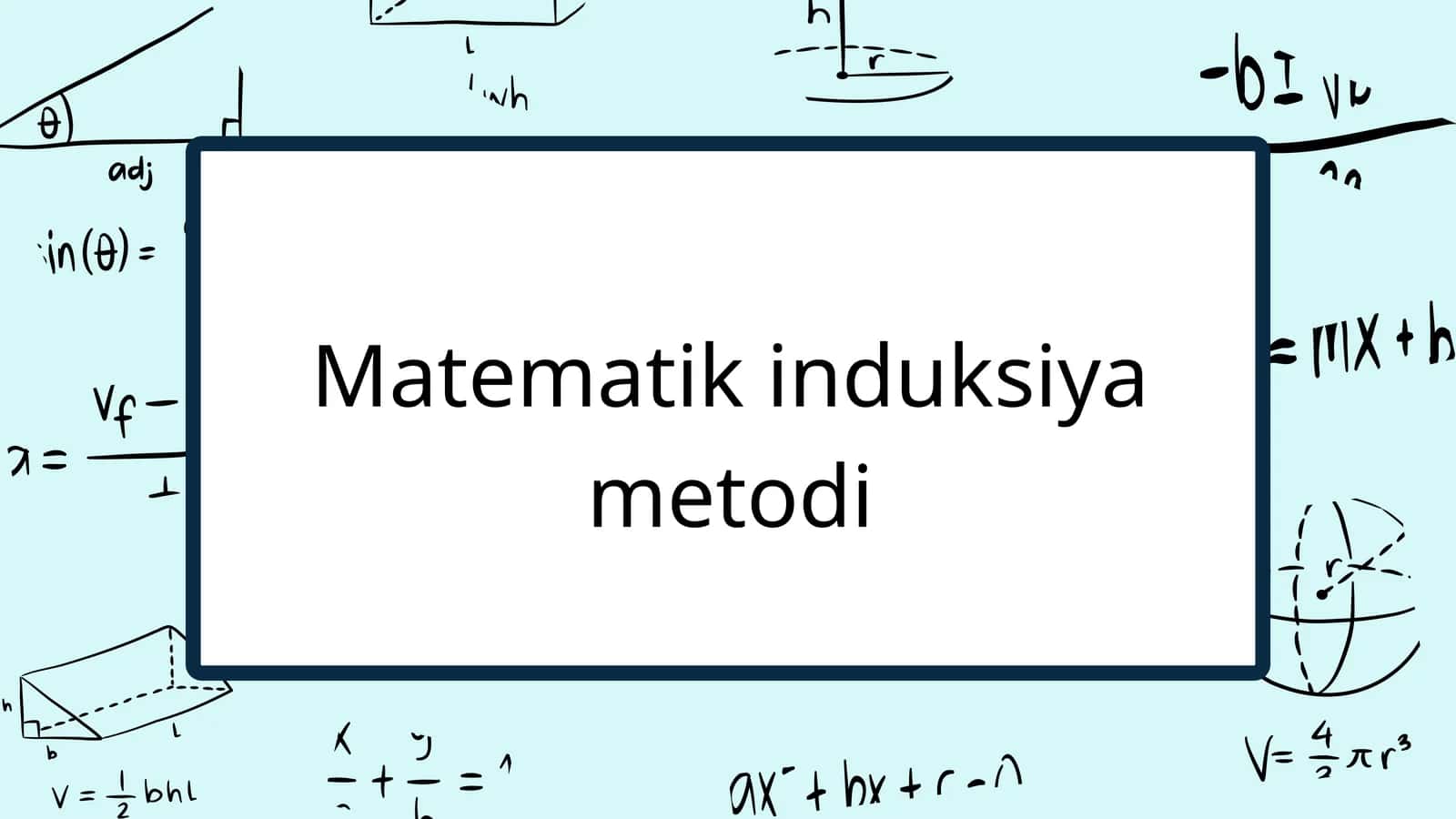 Matematik induksiya metodi 1