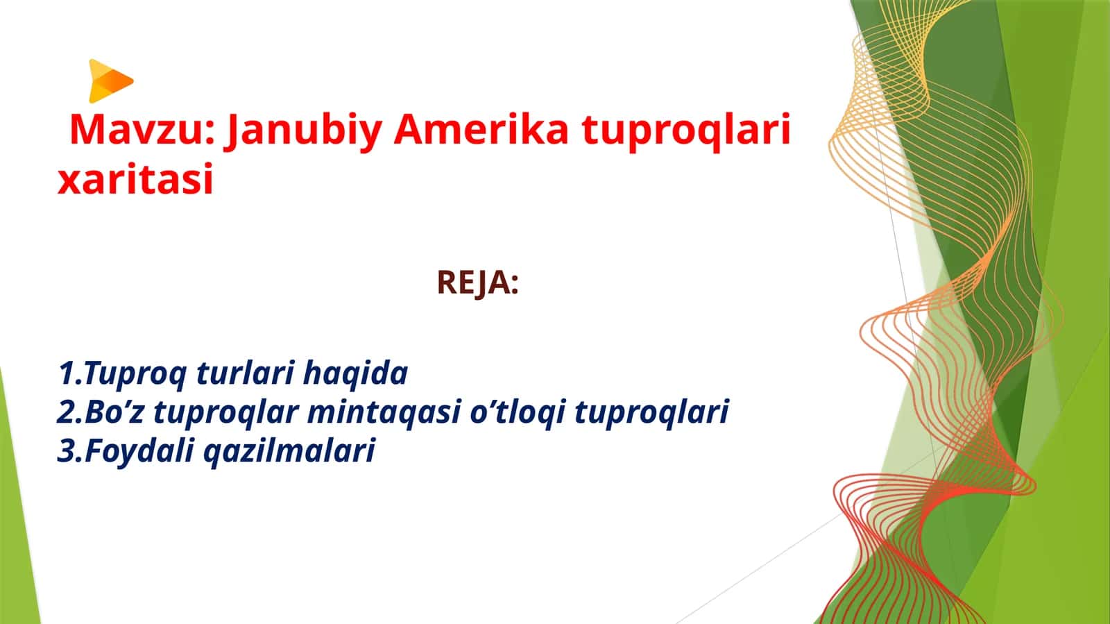 Janubiy Amerika tuproqlari xaritasi 1