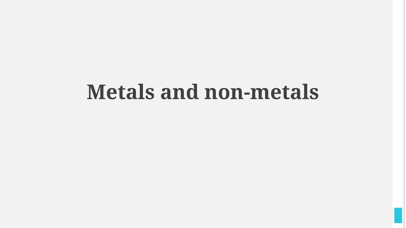 Metallar va metallar 1