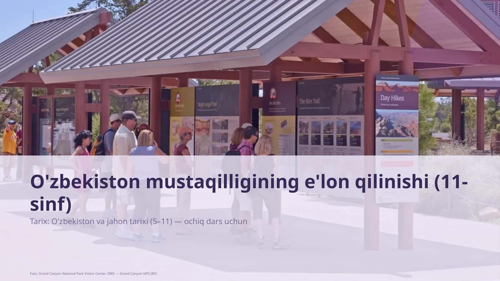 O'zbekiston mustaqilligining e'lon qilinishi (11-sinf) 1