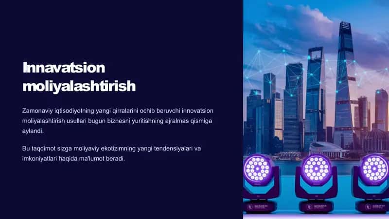 Innovatsion Moliyalashtirish 1