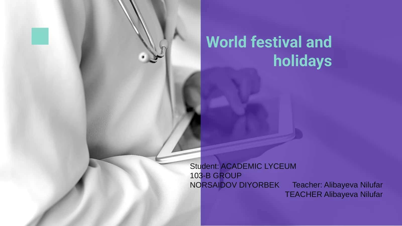 World festival and holidays 1