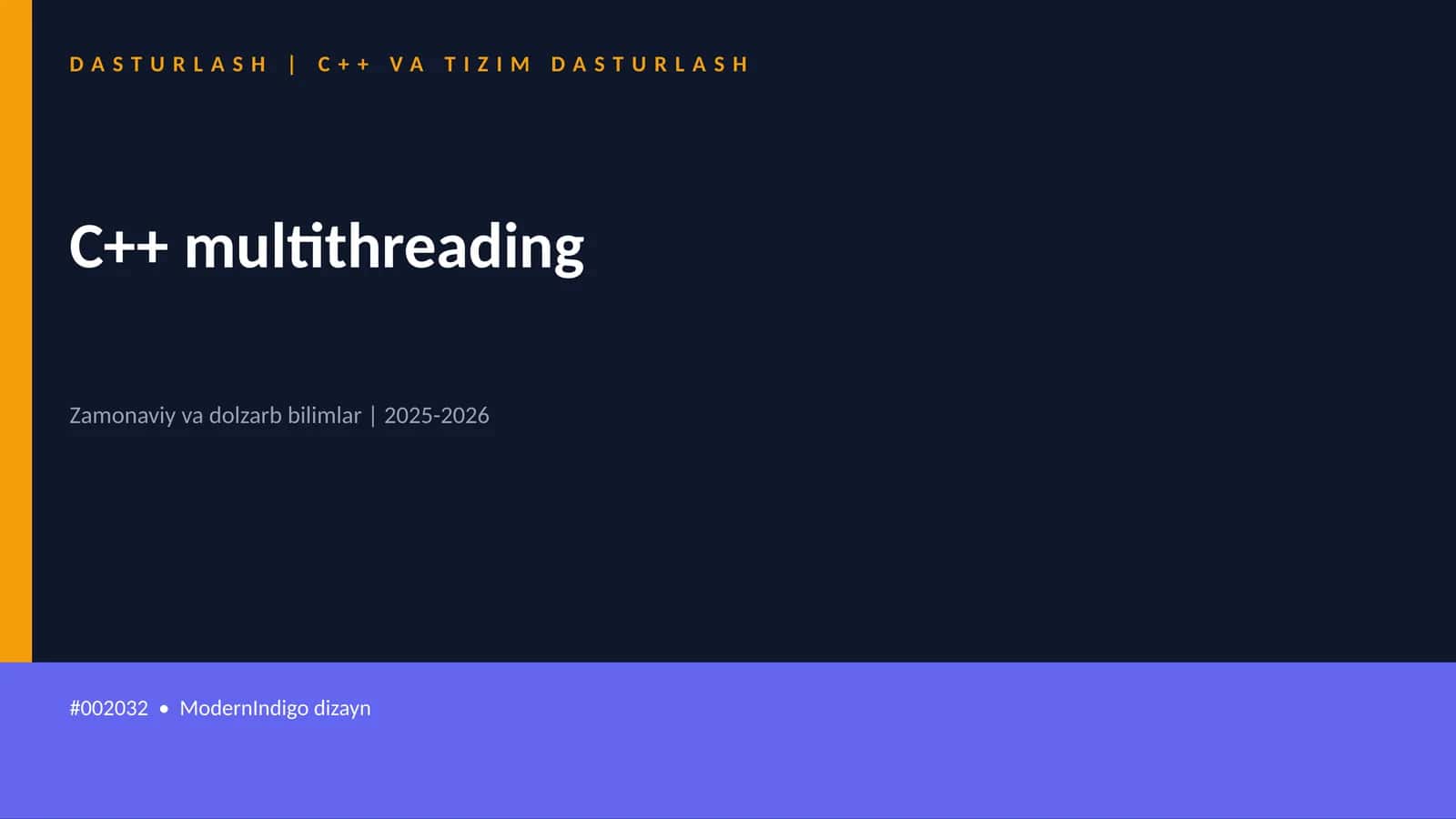 C++ multithreading 1
