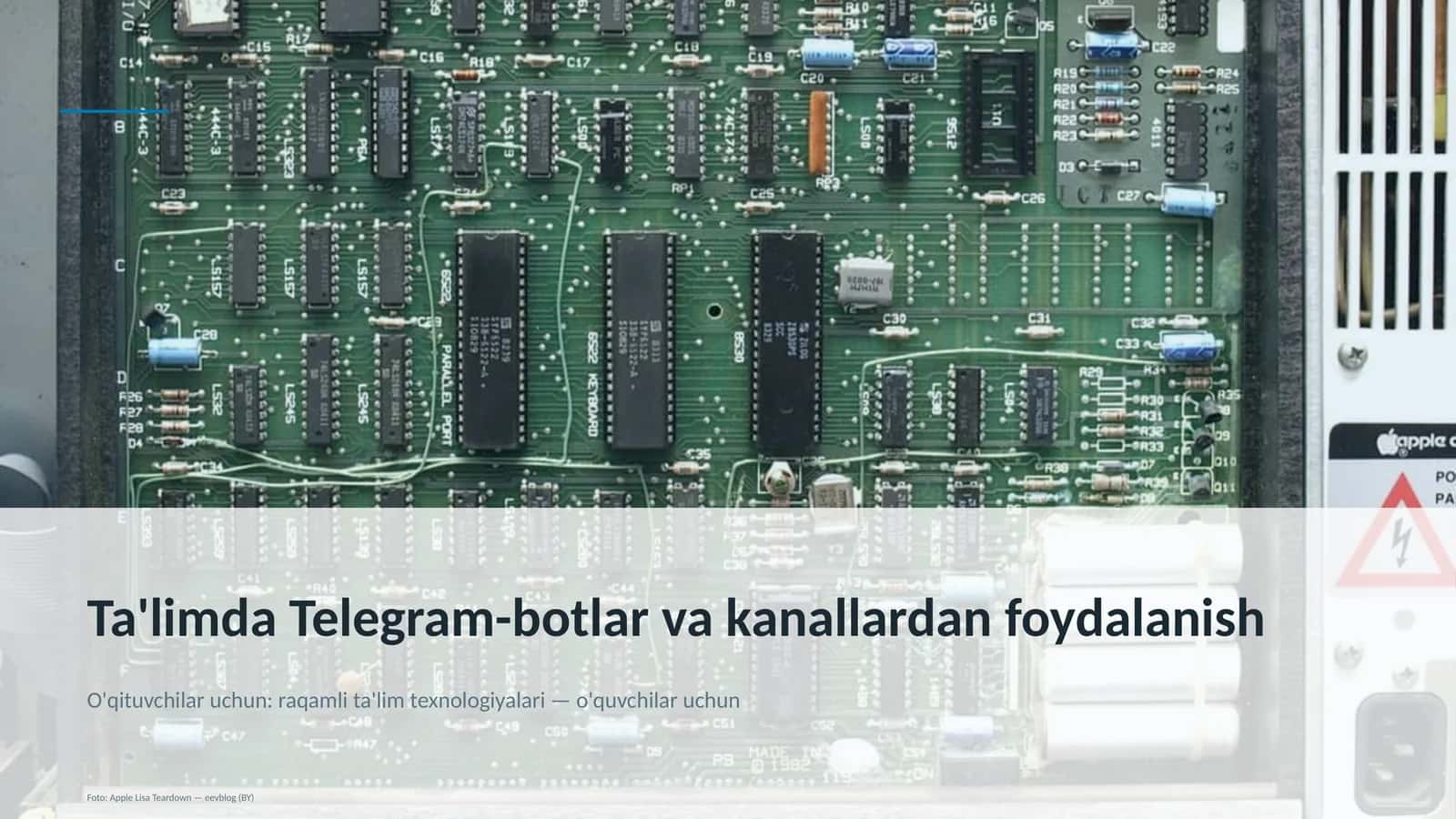 Ta'limda Telegram-botlar va kanallardan foydalanish 1