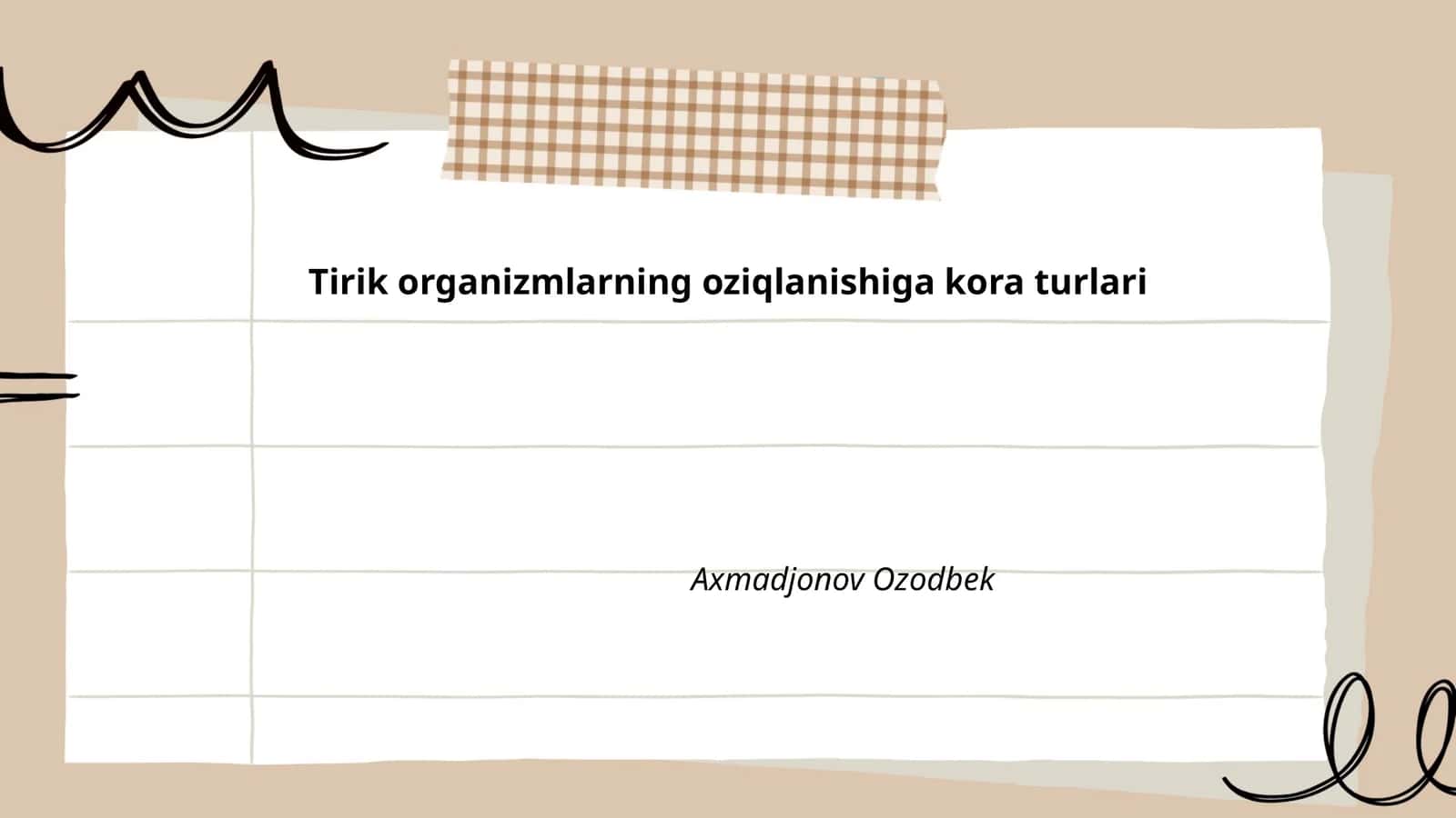 Avtotrof oziqlanish 1