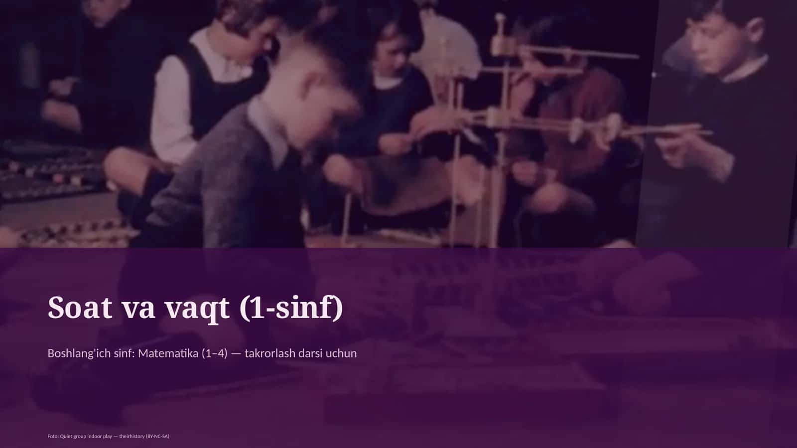 Soat va vaqt (1-sinf) 1