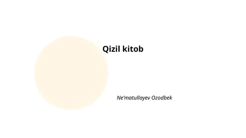 Qizil kitob 1