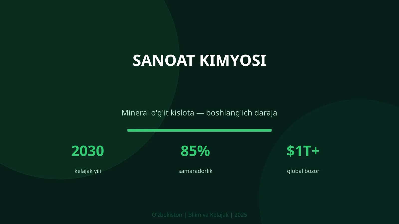 Sanoat Kimyosi 1