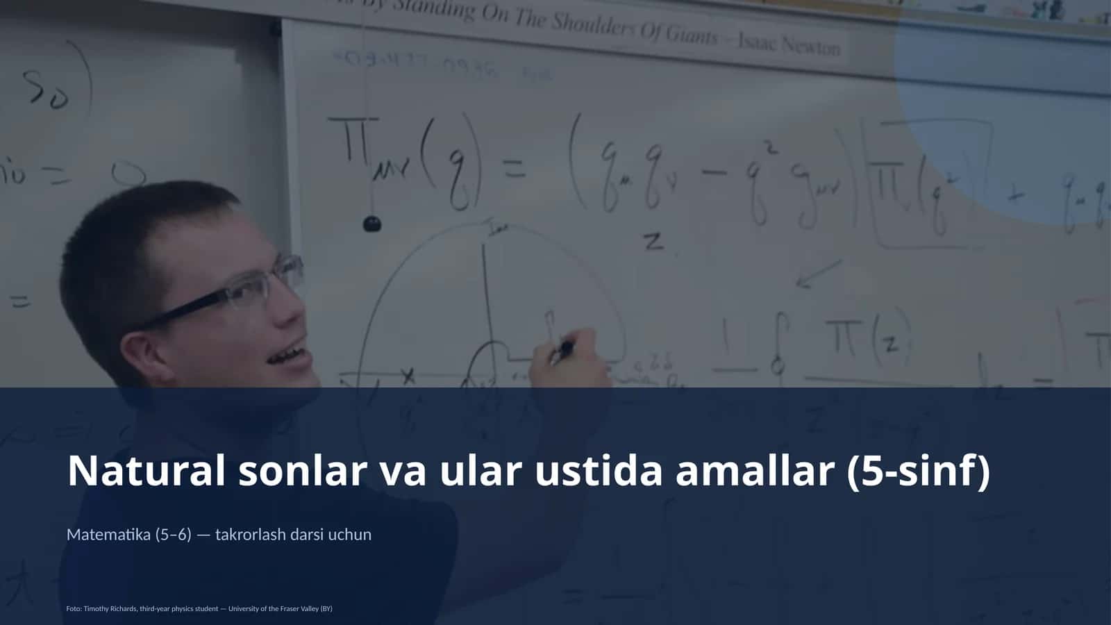 Natural sonlar va ular ustida amallar (5-sinf) 1