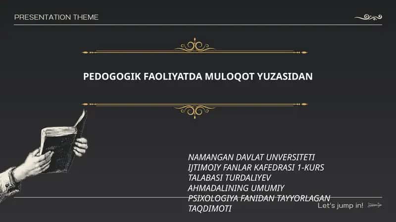 Umumiy Psixologiya Fanidan Taqdimoti 1