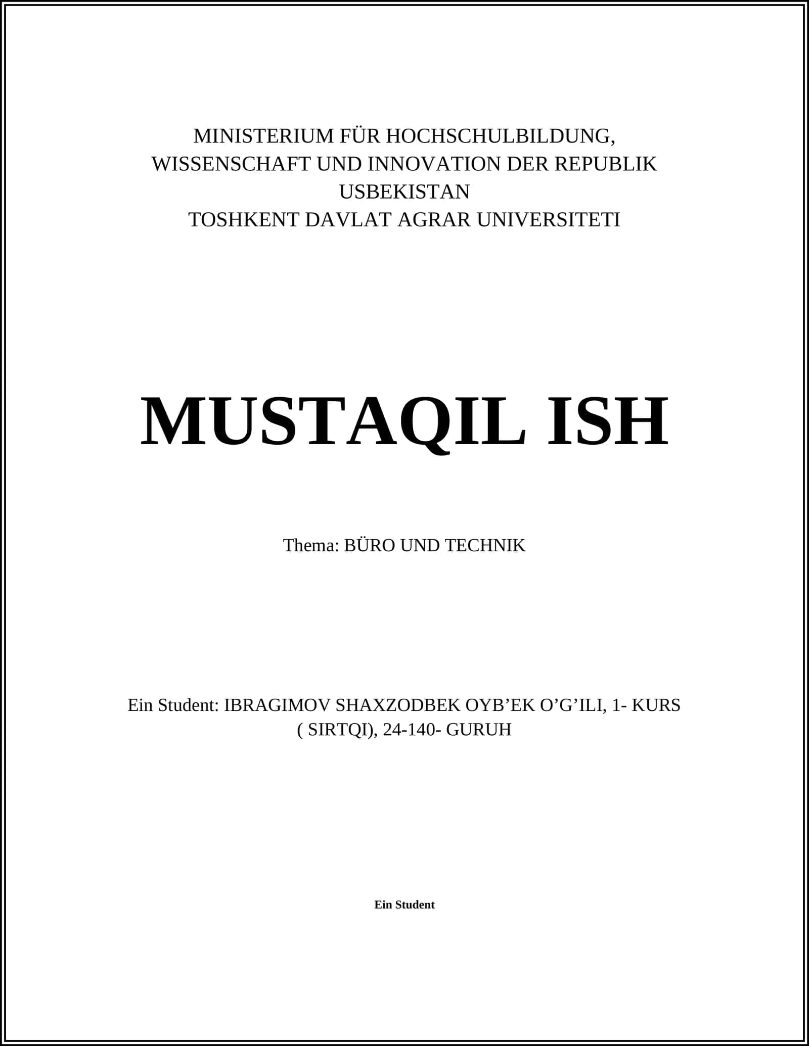 Büroausstattung 1