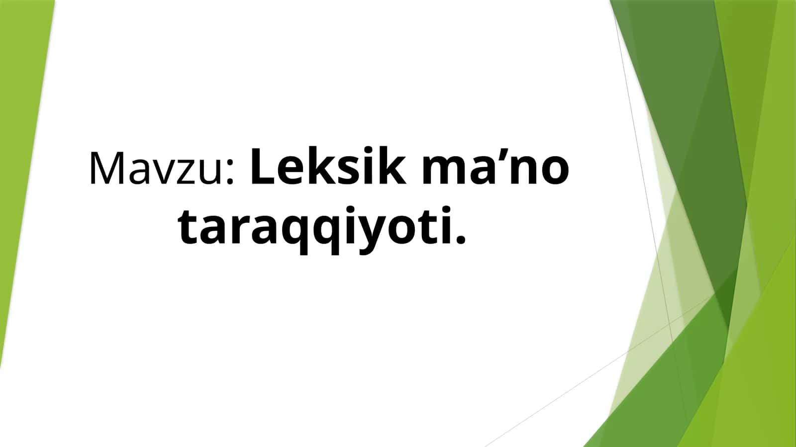 Leksik ma’no taraqqiyoti 1