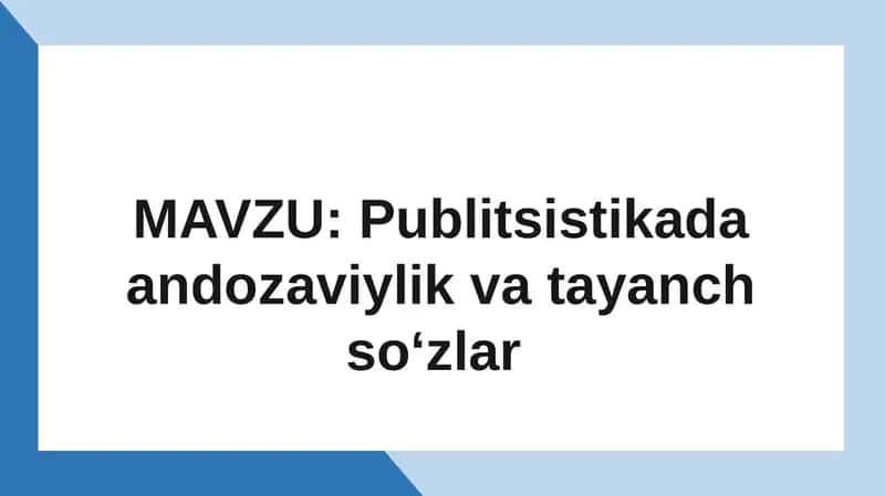 Publitsistika 1