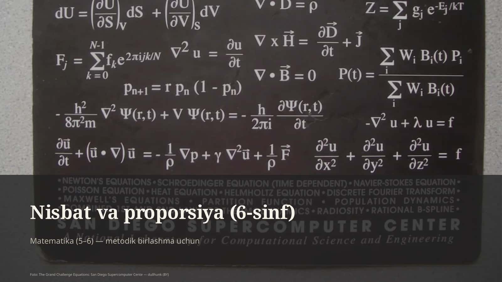 Nisbat va proporsiya (6-sinf) 1