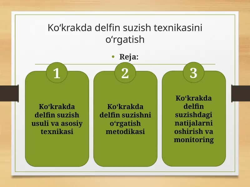 Ko‘krakdadelfin suzish texnikasi 1