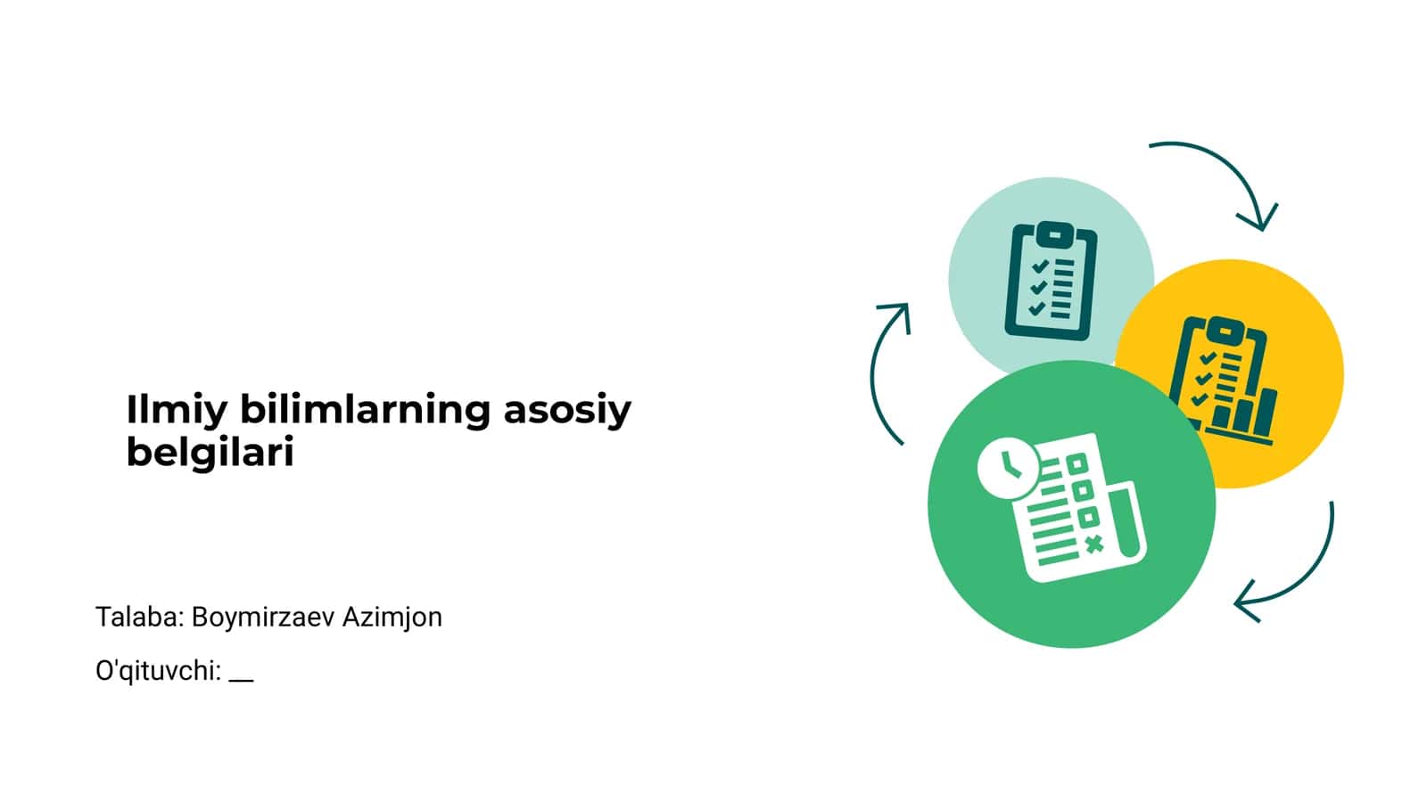 Ilmiy bilimlarning asosiy belgilari 1