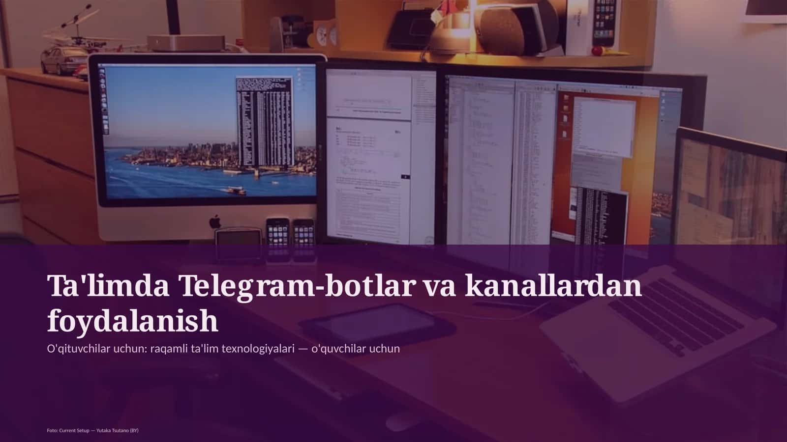 Ta'limda Telegram-botlar va kanallardan foydalanish 1