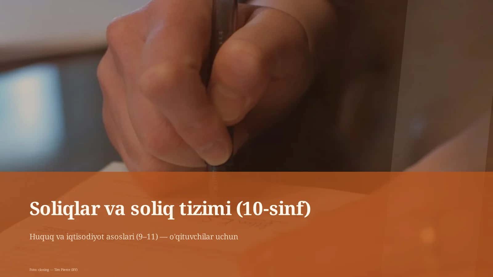 Soliqlar va soliq tizimi (10-sinf) 1