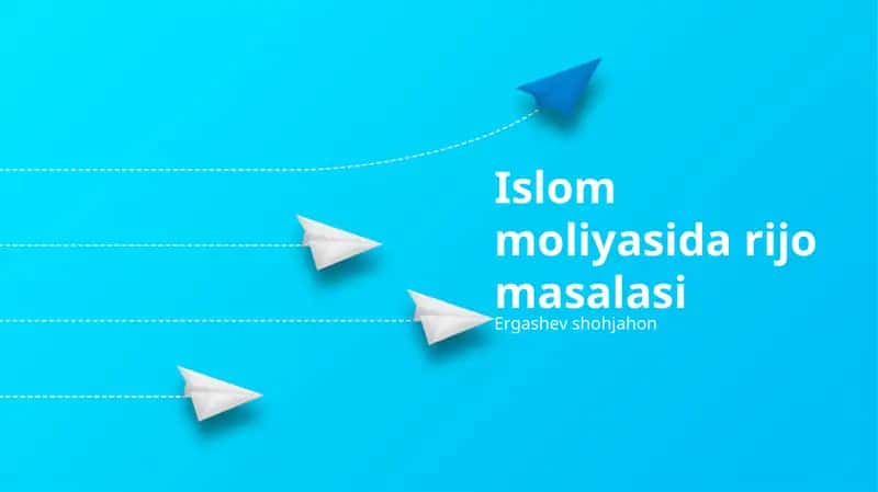 Islom moliyasida rijo masalasi 1