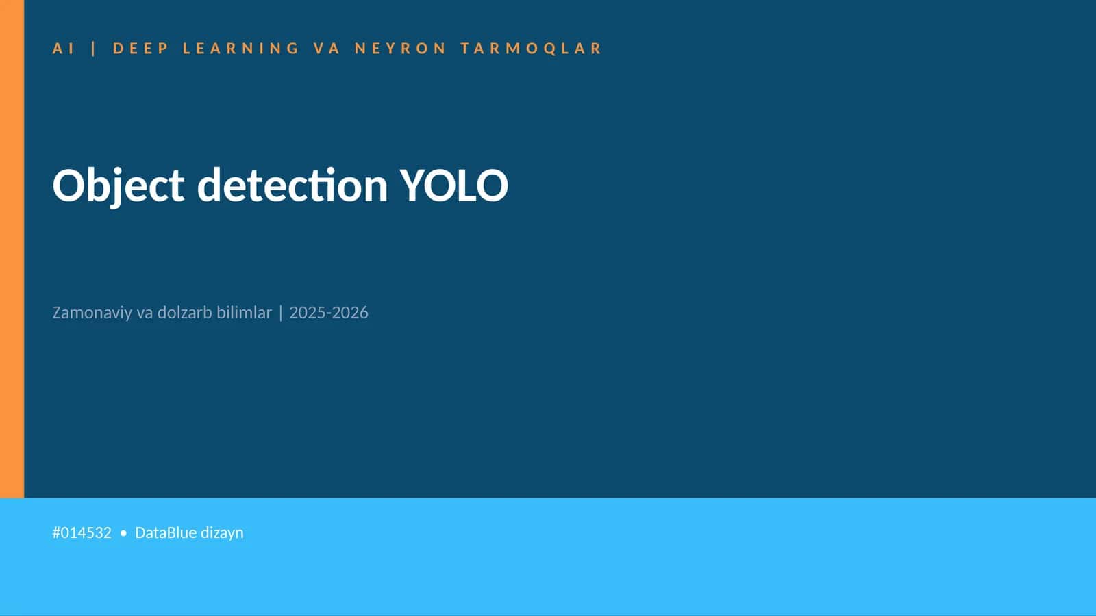 AI | DEEP LEARNING VA NEYRON TARMOQLAR 1