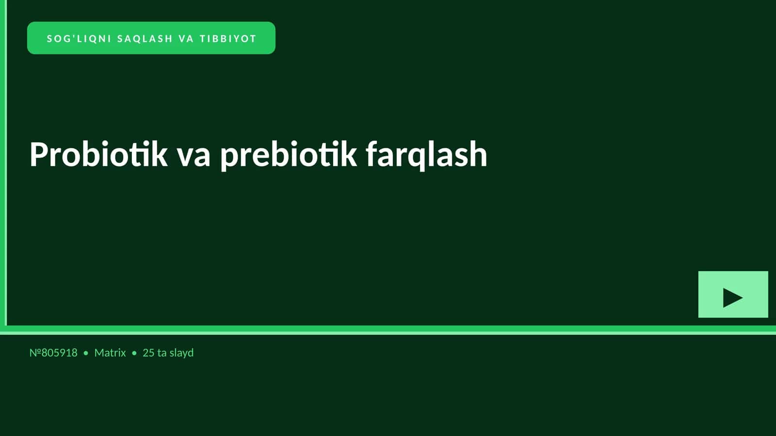 Probiotik va prebiotik farqlash 1