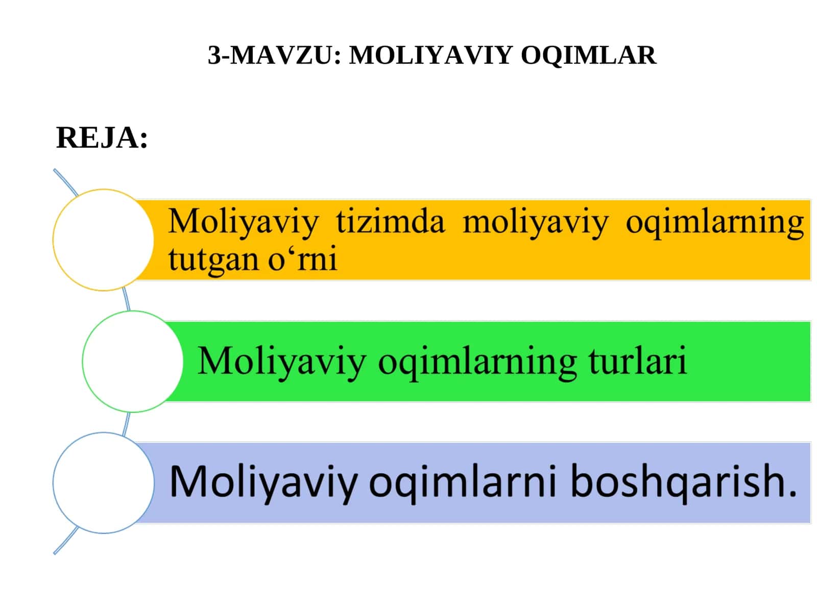 Moliyaviy Oqimlar 1
