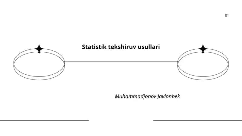 Statistik tekshiruv usullari 1