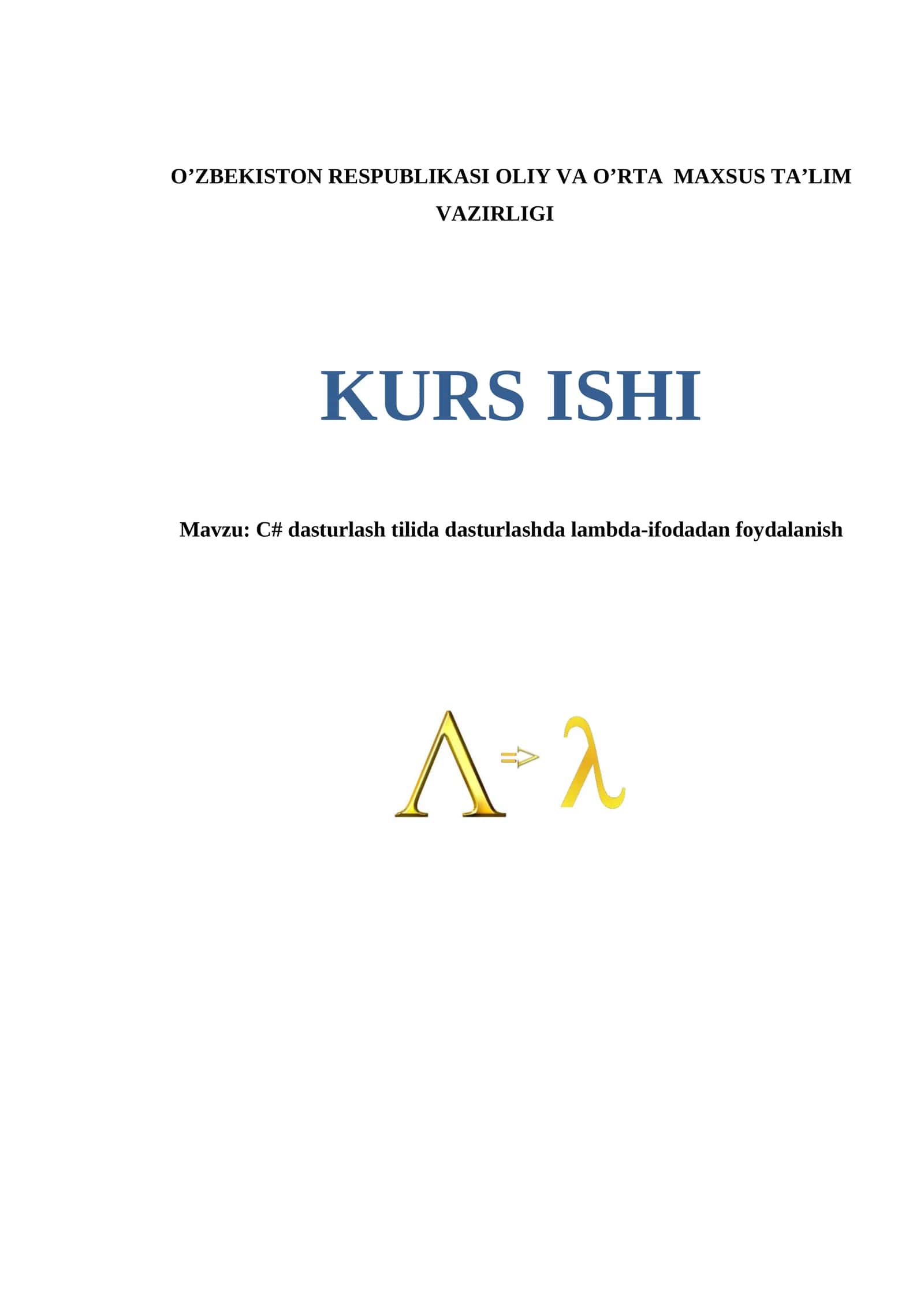 C# dasturlash tilida dasturlashda lambda-ifodadan foydalanish 1