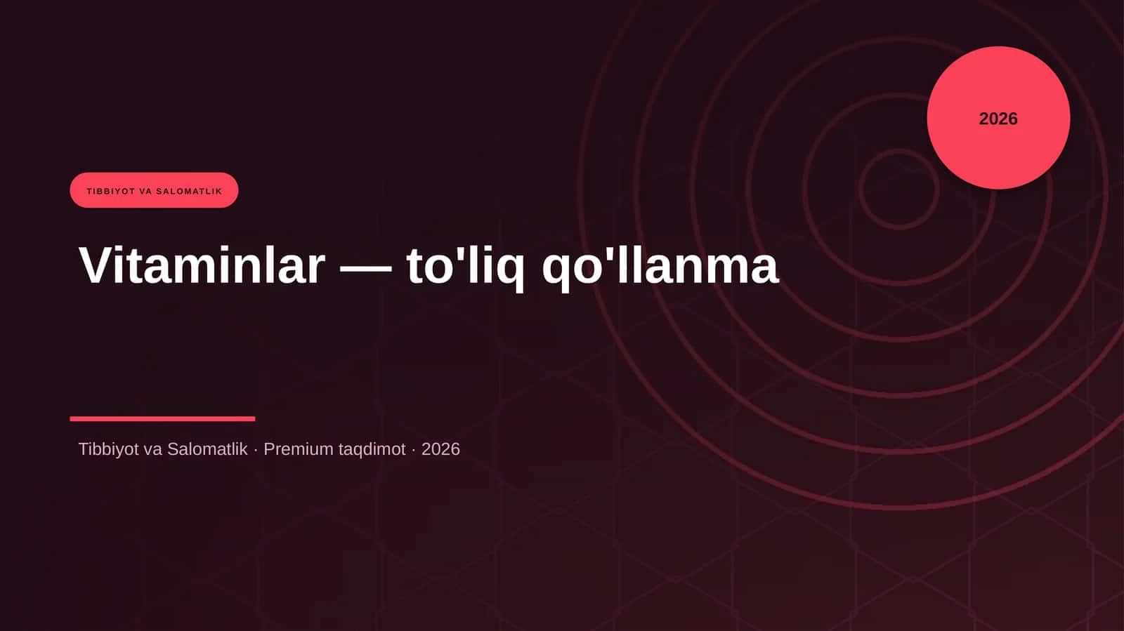 Vitaminlar — to'liq qo'llanma 1