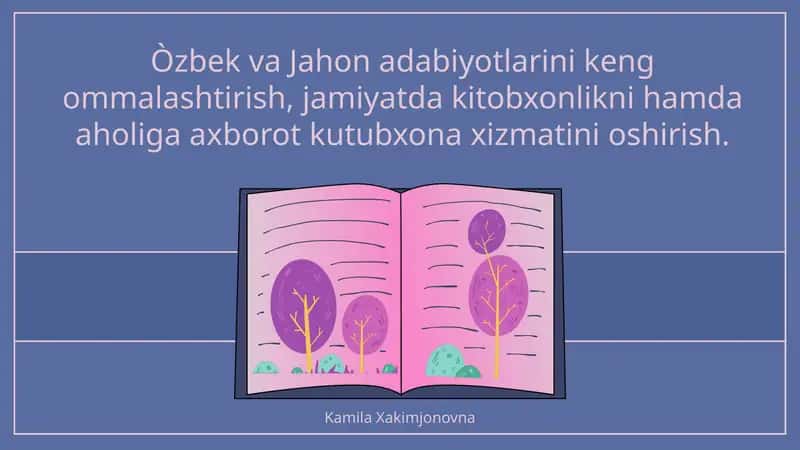 Kitobxonlik madaniyatini rivojlantirish 1