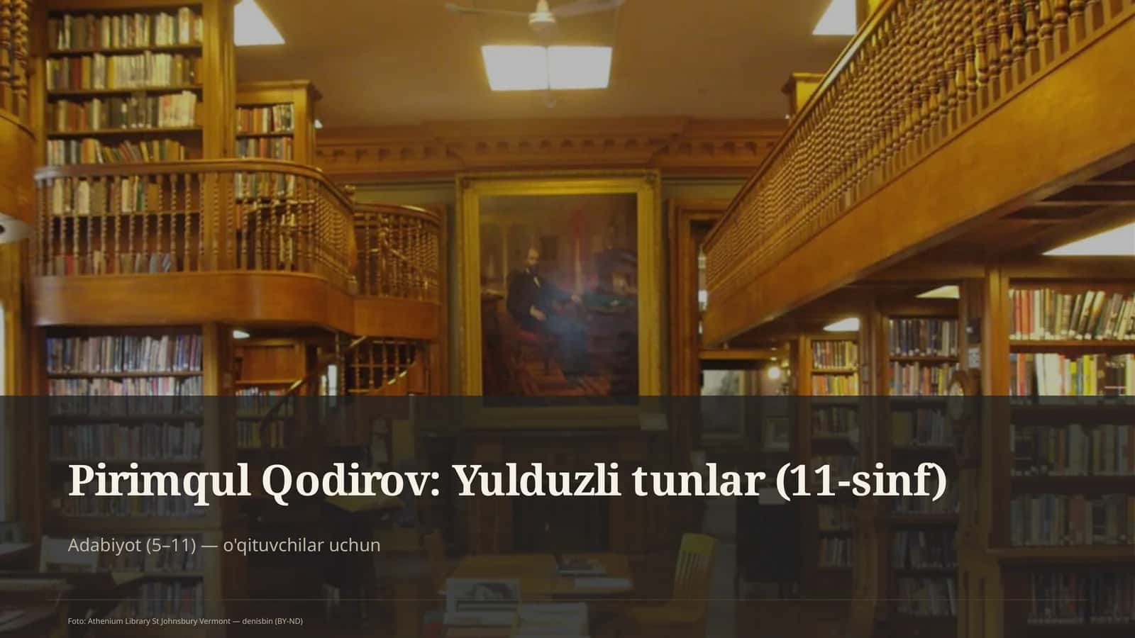 Yulduzli tunlar (11-sinf) 1
